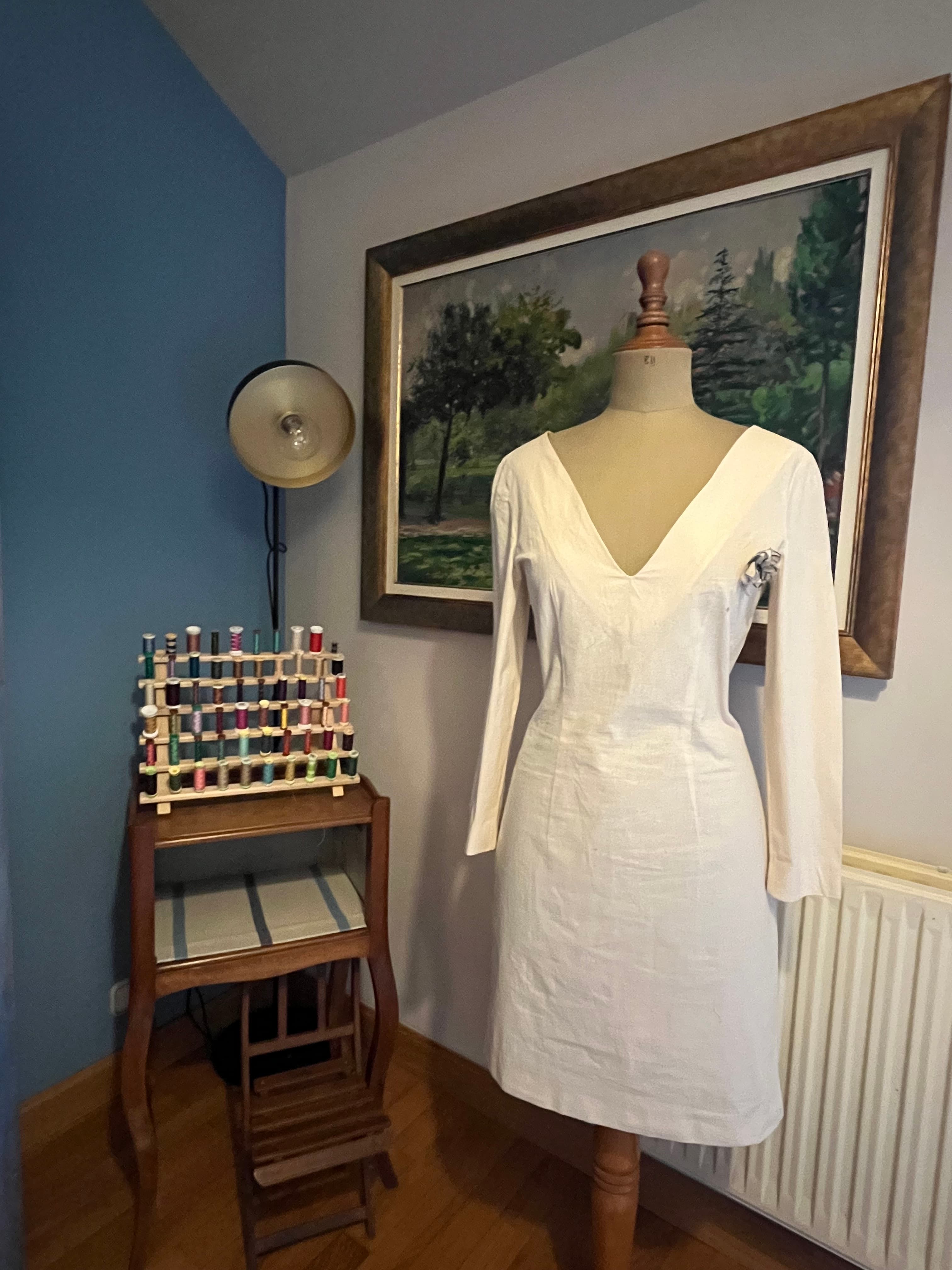 Lucía Lacunza en su atelier de Pamplona