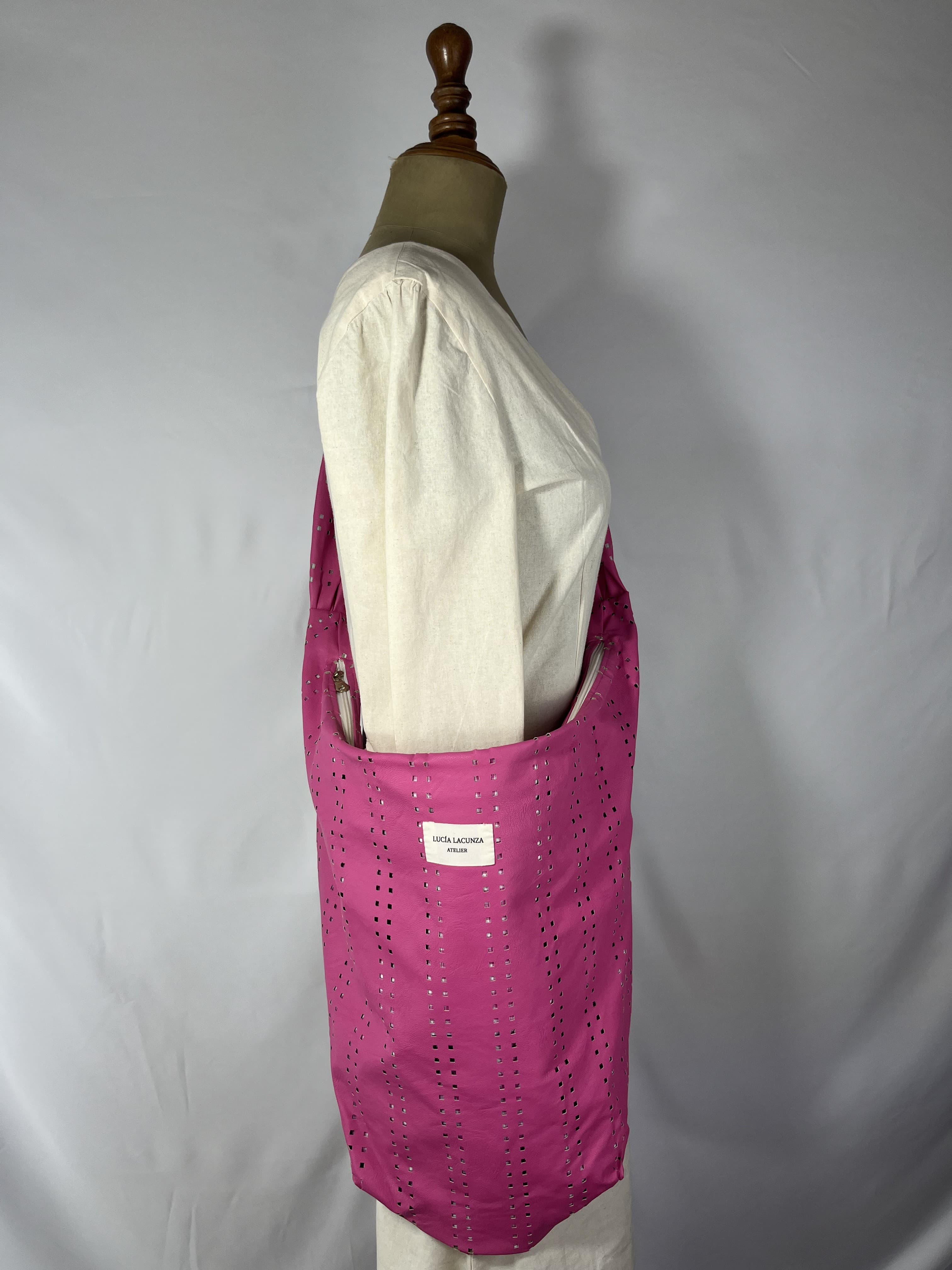 Pop — bolso rosa artesanal de Lucía Lacunza · vista 2