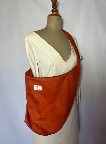Candela — bolso naranja artesanal de Lucía Lacunza