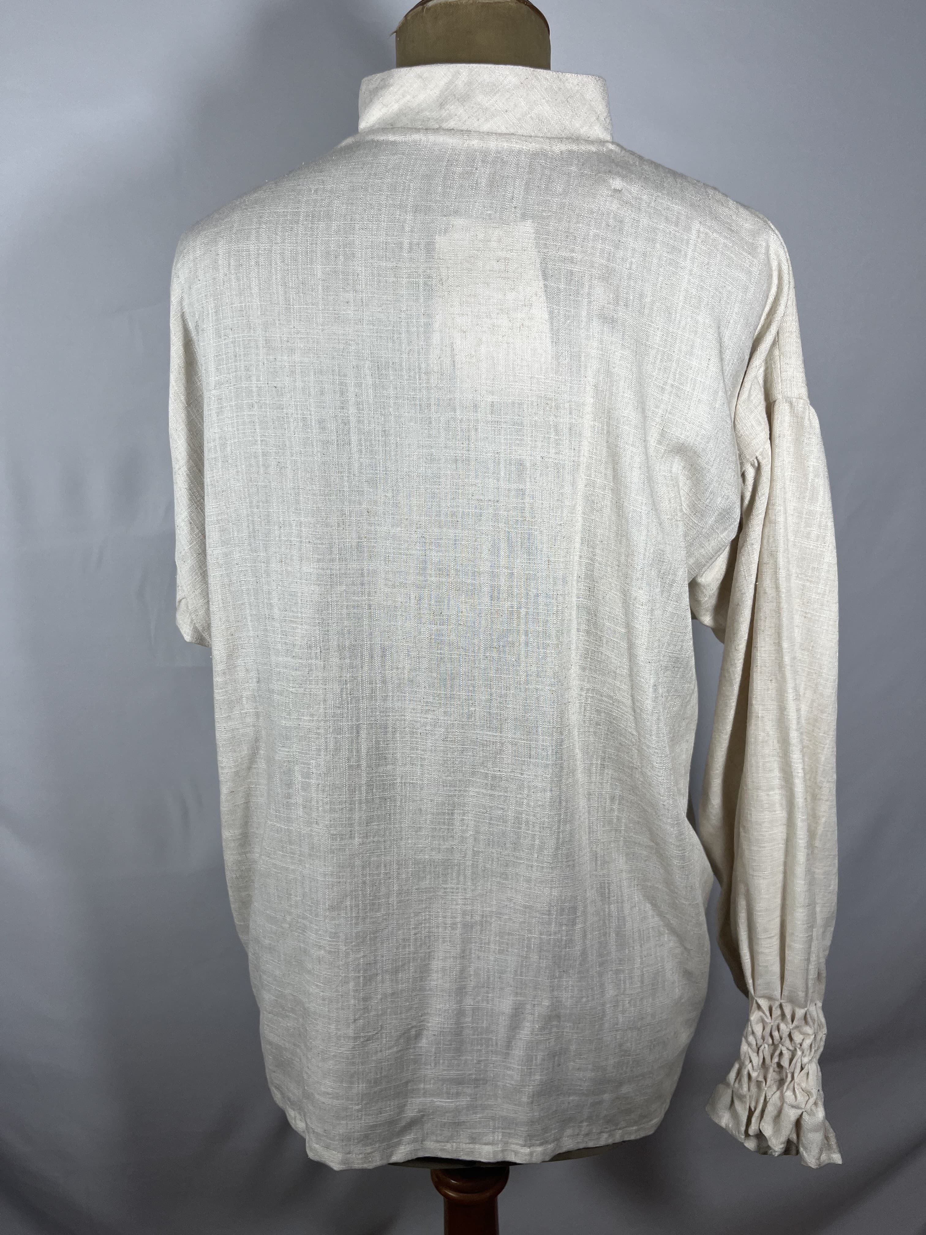Perla — blusa gris claro artesanal de Lucía Lacunza · vista 2