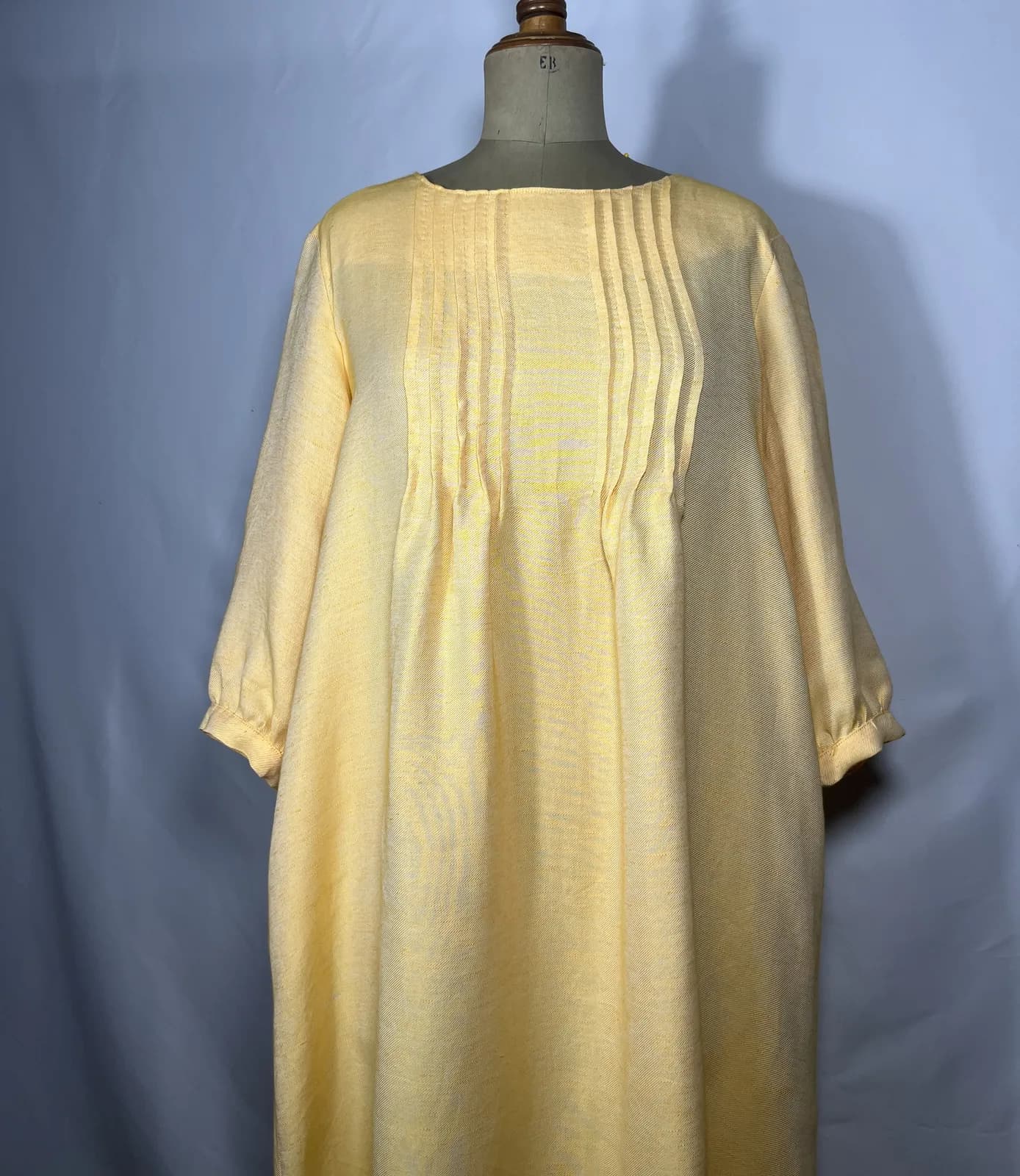 Sol — blusa naranja pastel artesanal de Lucía Lacunza · vista 2