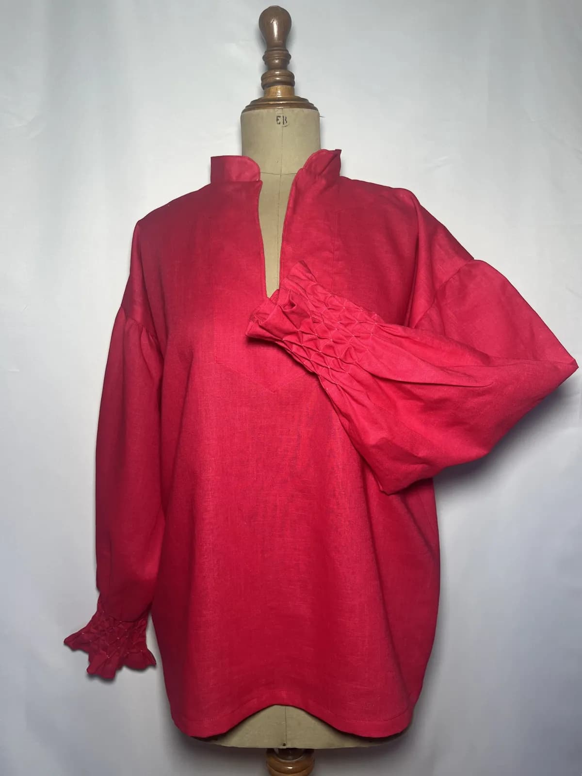 Valentina — blusa fresa artesanal de Lucía Lacunza