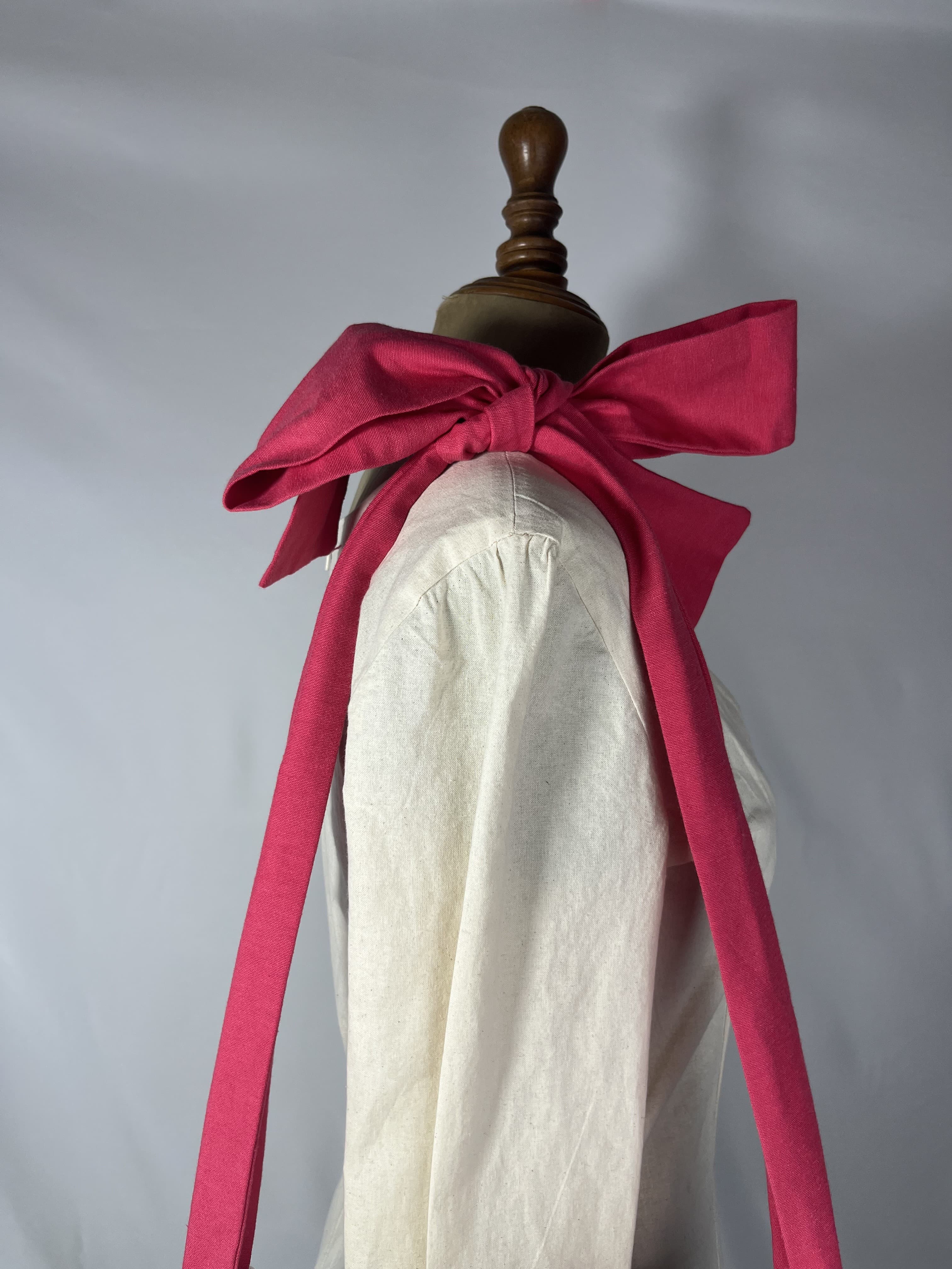 Belle — bolso blanco y rosa artesanal de Lucía Lacunza · vista 3