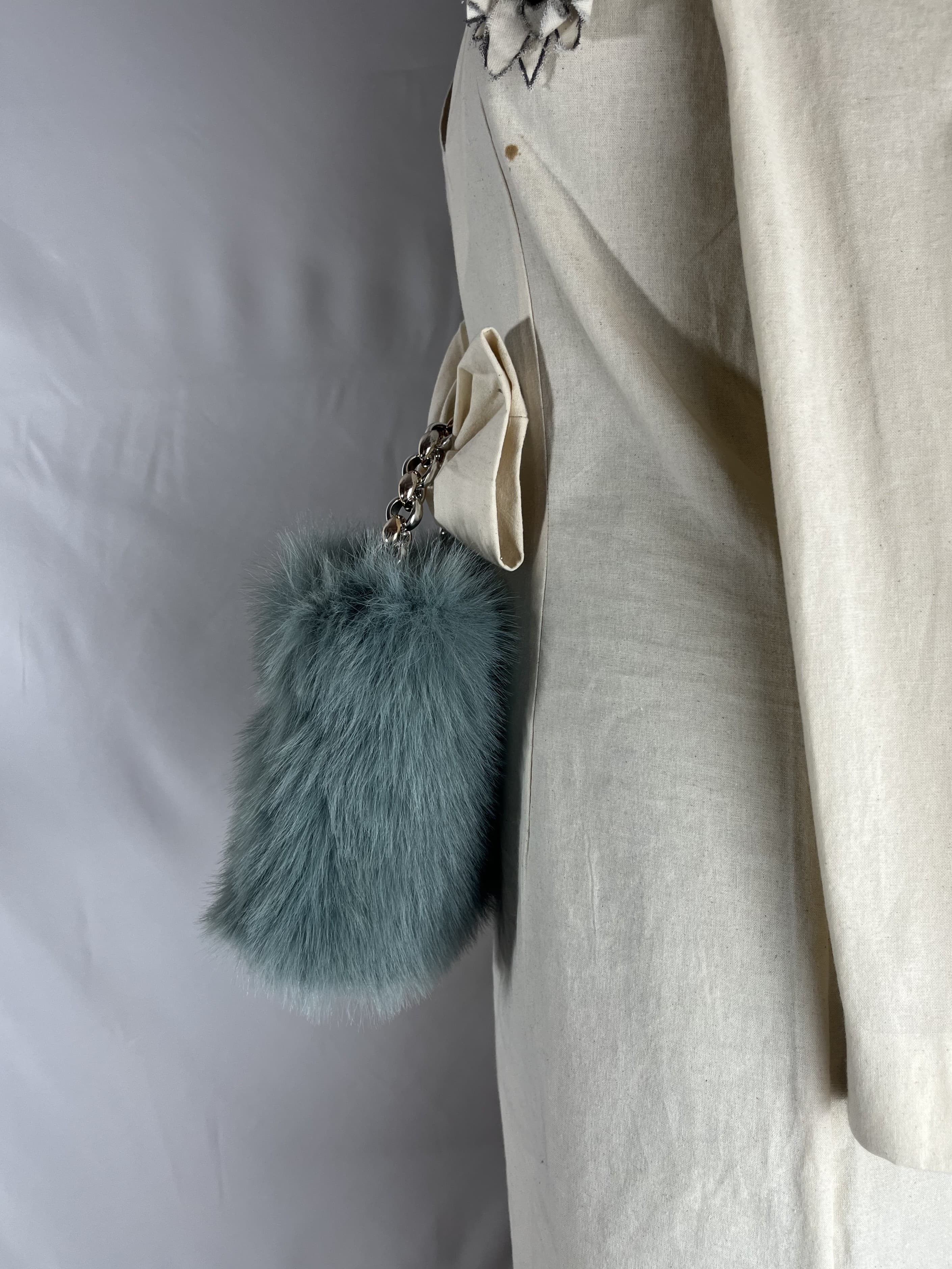 Frost — bolso verde azulado artesanal de Lucía Lacunza · vista 2