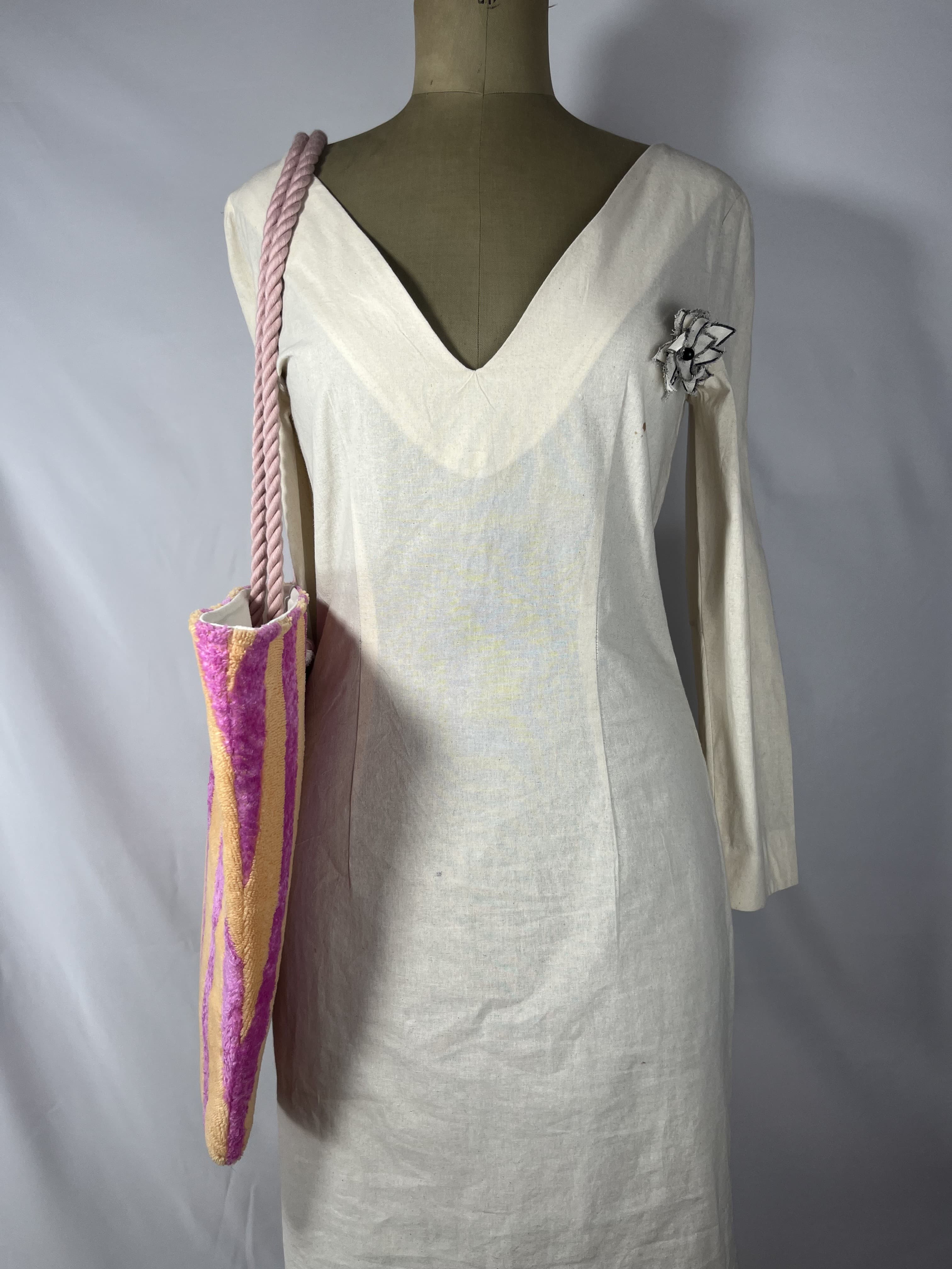 Malibú — bolso rosa y melocotón artesanal de Lucía Lacunza · vista 4